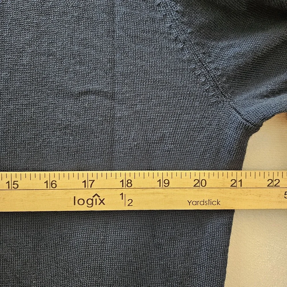 Bonobos Sweater Men XXL Slim Navy 100% Extra Fine Merino Wool Crew Neck Pullover